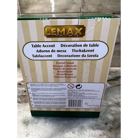 Lemax Pretzel Stand Christmas Village RARE xmas snow food stand decor Pretzels - Picture 14 of 15